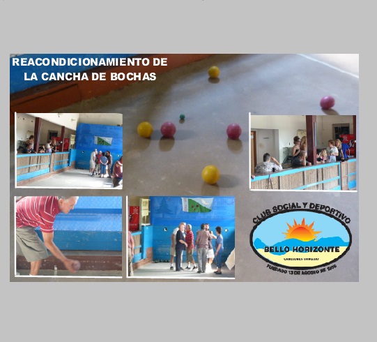 REACONDICIONAMIENTO DE LA CANCHA DE BOCHAS DEL CLUB BELLO HORIZONTE